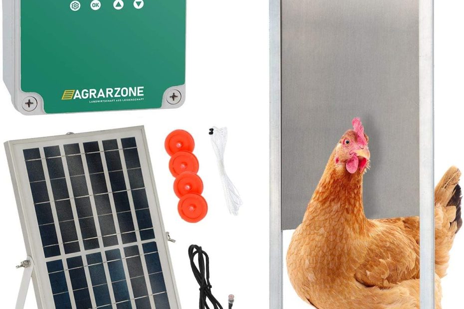 Porte automatique poulailler Agrarzone triple alimentation