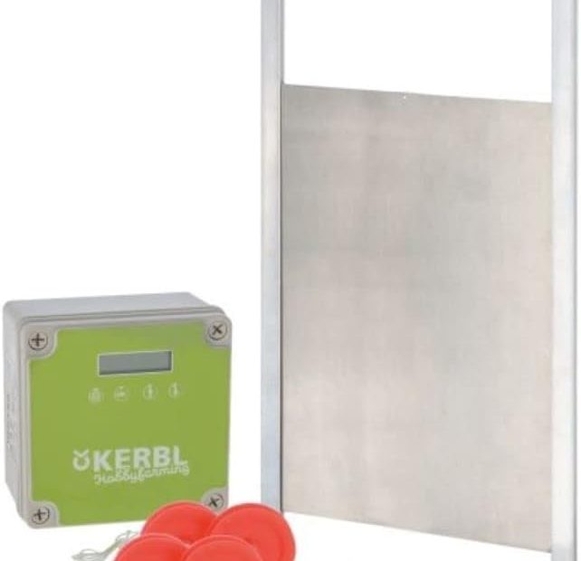 Porte automatique poulailler Kerbl kit complet allemand