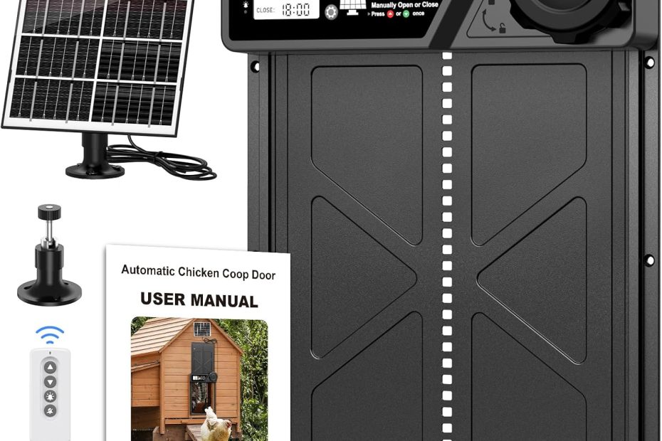 Porte automatique poulailler MASTERFUN solaire 1